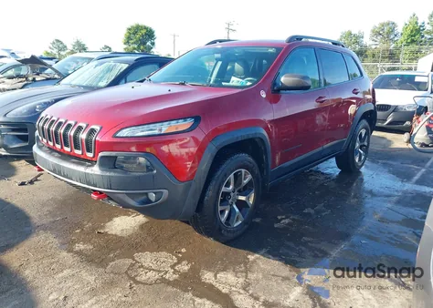 2014 Jeep Cherokee Trailhawk из США, поврежденный, VIN 1C4PJMBS2EW216499